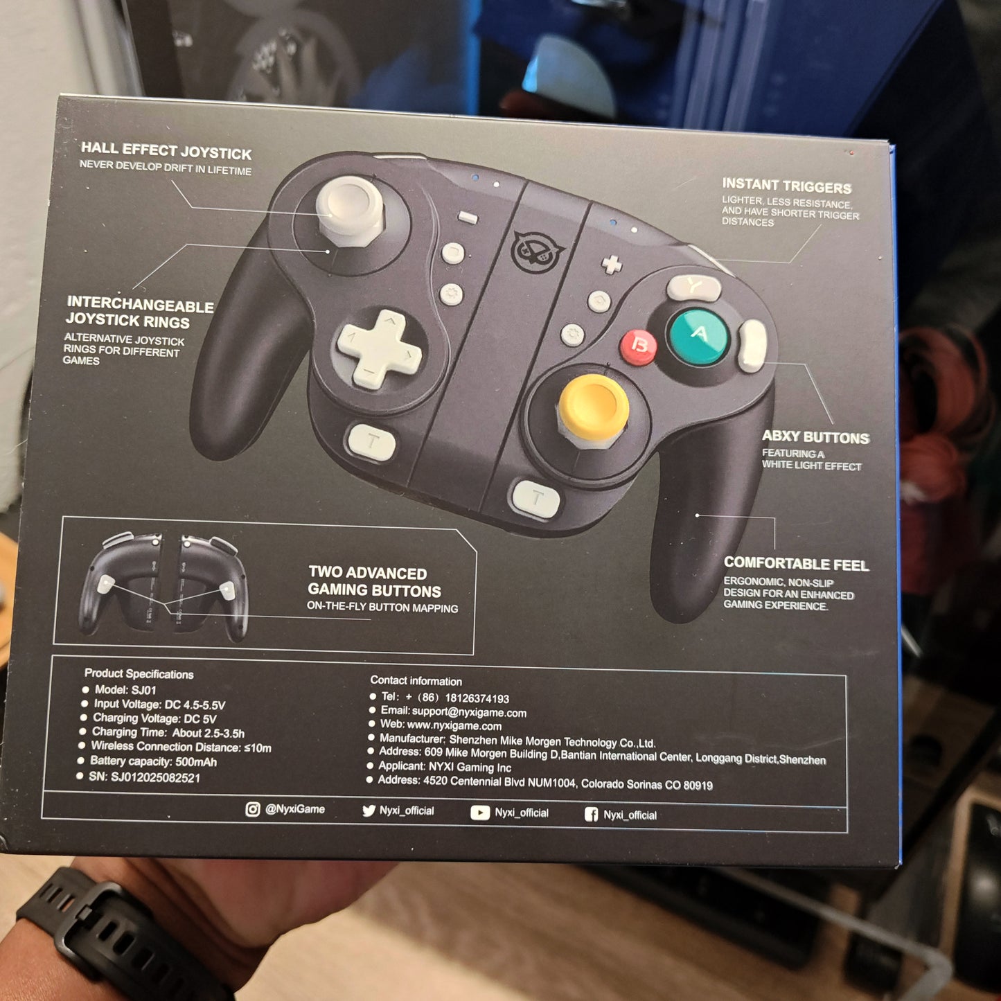 NYXI Wizard GameCube Controller for Switch